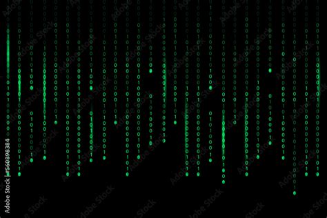 Background matrix. Binary code background. Vector illustration. Stock ...