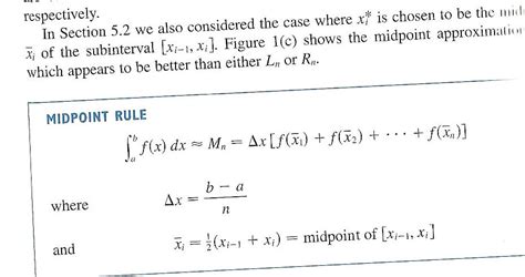 calculus - midpoint rule — Icrontic