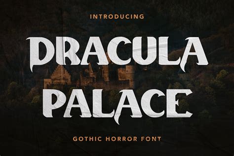 Dracula Palace - Gothic Horror Font | Handwriting Fonts ~ Creative Market