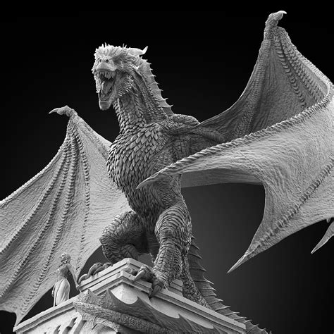 Drogon and Daenerys 'Dragon's Are A Girl's Best Friend" - Statue Forum