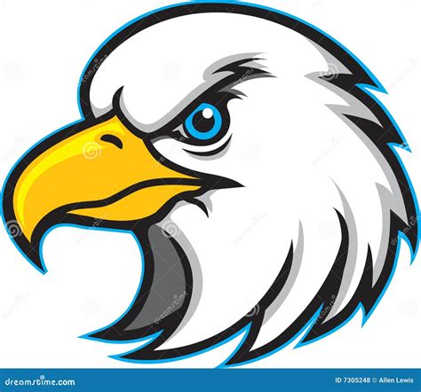 Eagle Head Mascot Logo stock vector. Illustration of eagle - 7305248