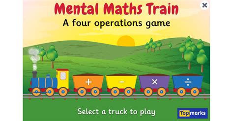 Mental Maths Train - A Four Operations Game