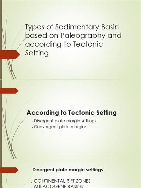 Types of Sedimentary Basin | PDF