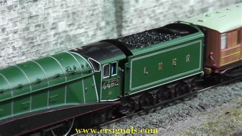 Dapol N Gauge Class A4 with DCC Sound Lamps & Firebox Glow - YouTube