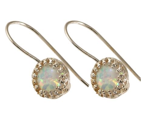 Opal Earringsdangle Opal Earringswedding Jewelryclassic - Etsy