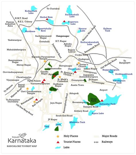 Bangalore Tourist Map