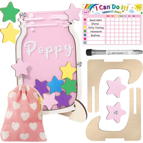 Buy 25 Pieces Reward Jars Star Chart Potty Training Chart Chore Chart for Kids Multiple Kids ...