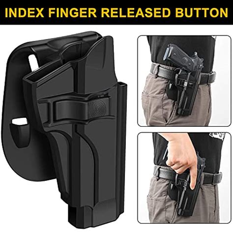 HQDA Beretta 92 92FS M9 M922 Holster, OWB Holster Tactical Outside ...