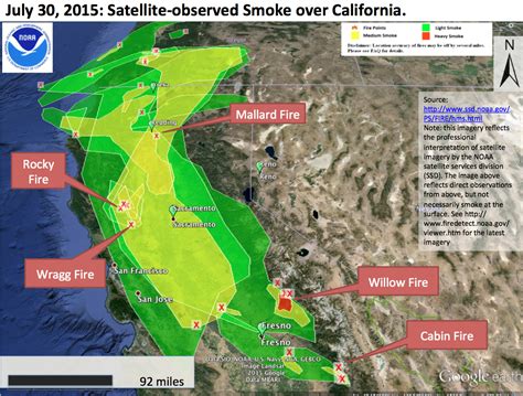 California Smoke Information: Friday, July 31, 2015 - Yesterday's ...