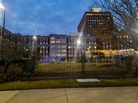 Henry Ford Hospital campus stock image. Image of michigan - 301249631