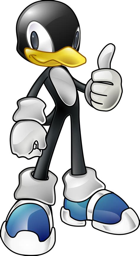 Clipart - Tux The penguin in sonic style