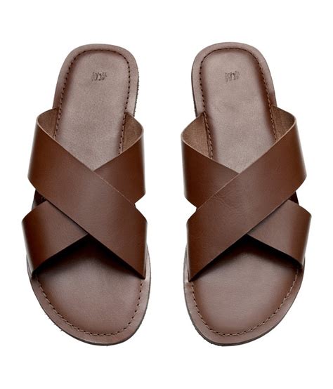 Mens Brown Leather Sandals - CraftySandals.com