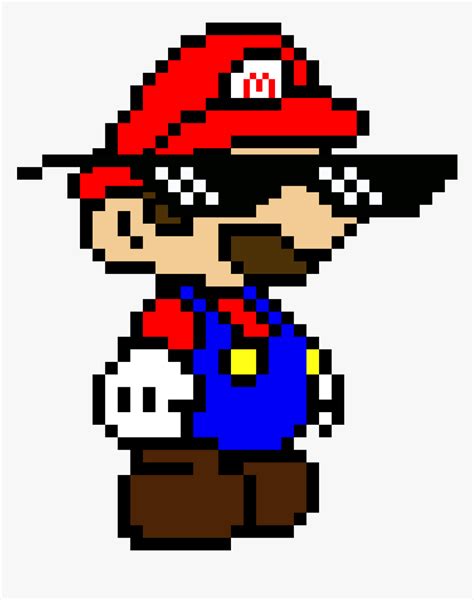 Super Mario Pixel Art Template