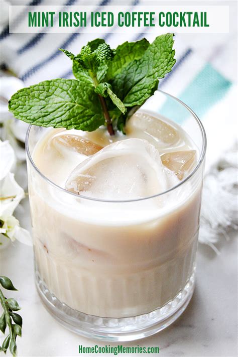 Mint Irish Iced Coffee Cocktail Recipe for St. Patrick's Day