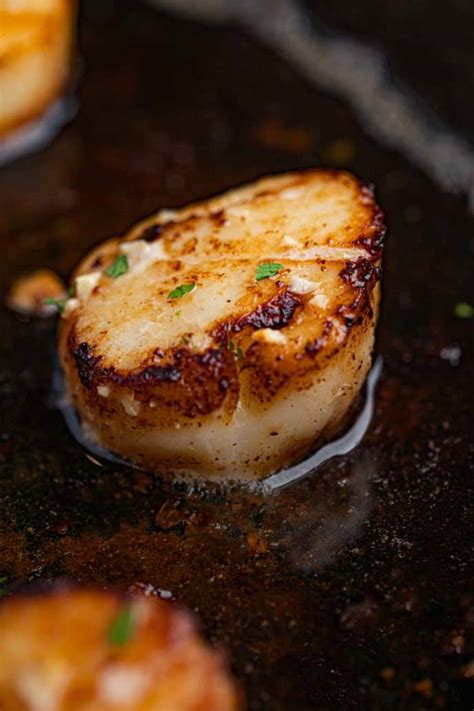 Pan Seared Scallops (Browned Butter & Garlic) - Dinner, then Dessert