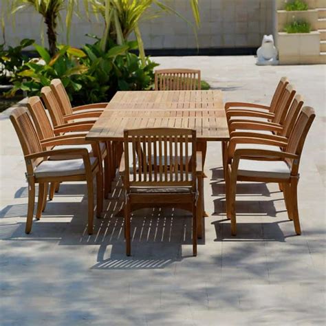 Teak Outdoor Tables On Sale - Teak Outdoor Dining table, 47 X 96, two ...