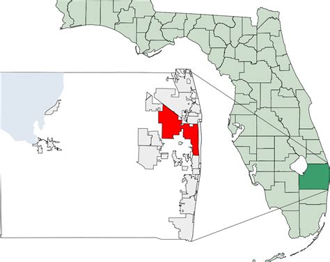 Palm Beach county map