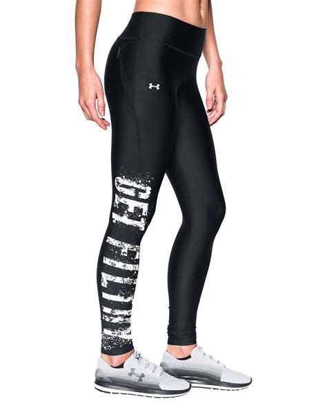 Under armour Printed Leggings in Black | Lyst