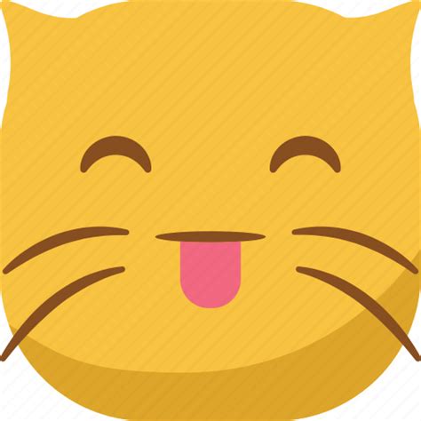 Cat, emoji, emoticon, smiley, smirk, tongue icon - Download on Iconfinder