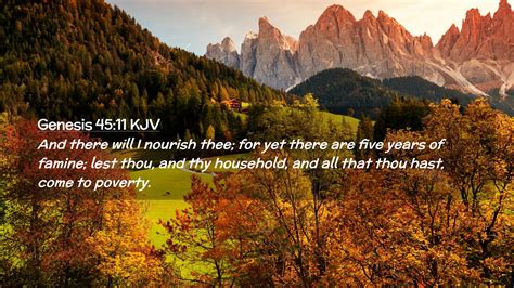 Genesis 45:11 KJV Desktop Wallpaper - And there will I nourish thee ...