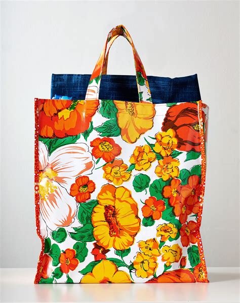 Sewing with Oilcloth: Bags & Baskets | Oil cloth, Oil cloth bags, Fabric bags