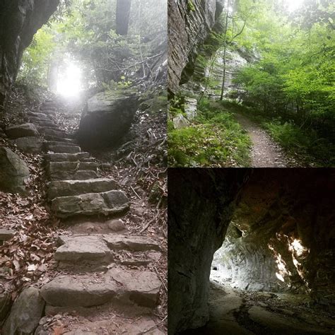 Hiking at Three Bridges Trail - Carter Caves State Resort Park in Olive Hill, Kentucky. Photo by ...