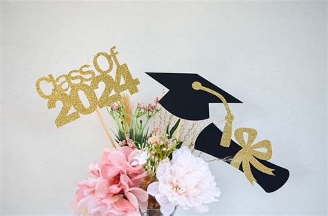 2024 Graduation decorations, Graduation Centerpiece Sticks, class of 2024, Graduation party ...