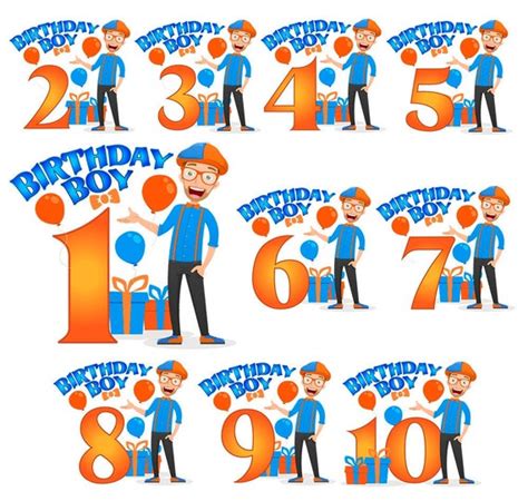 Blippi invitation svg Blippi cut file Blippi birthday SVG Blippi ...