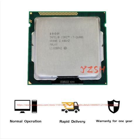 Intel Core I7 2600S 2.8Ghz Quad Core Processor 8MB 65W LGA 1155 Cpu ...