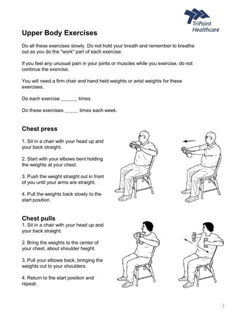 Seated Exercises For Seniors Pdf | Elcho Table