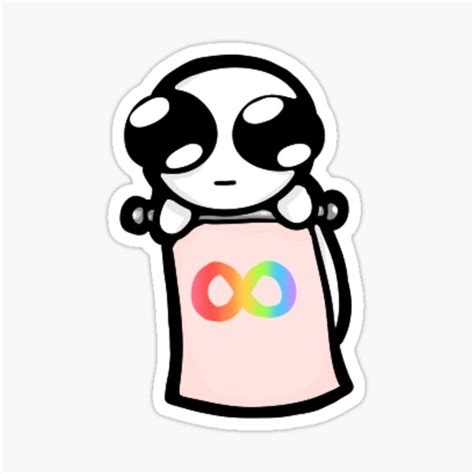 "TBH creature / yippee / autism creature autism pride flag" Sticker for ...