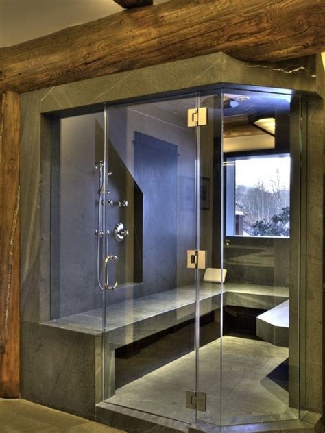 62 Stylish Steam Rooms And Saunas For Homes - DigsDigs