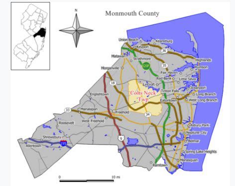 colts neck map - Bunny & Art Reiman - Monmouth County Realtors