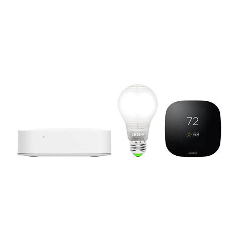 Samsung SmartThings Hub with Cree Connected LED Bulb and Ecobee 7-Day ...