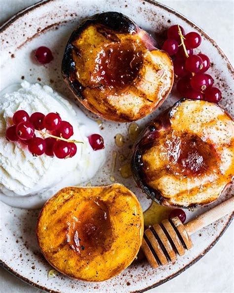 Cinnamon Honey Grilled Peaches Recipe | The Feedfeed