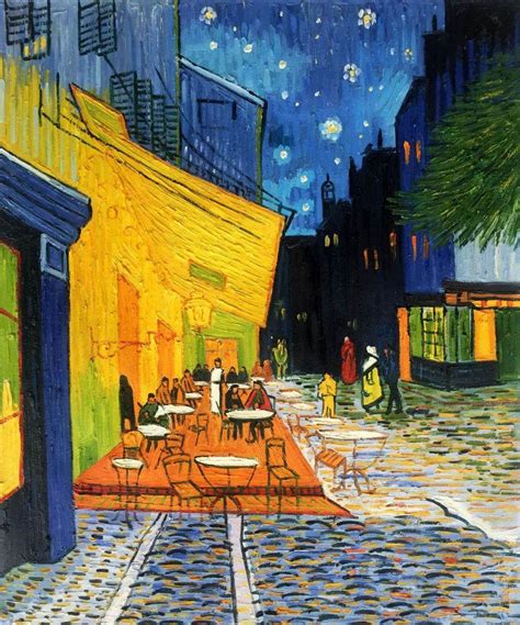 Cafe Terrace at Night - Vincent Van Gogh Painting