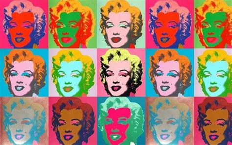 World of faces Portrait-collage of Marilyn Monroe by Andy Warhol - World of faces