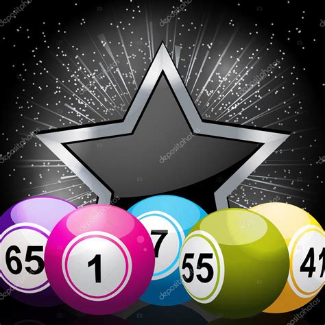 Star bingo ball background — Stock Vector © elaineitalia #12023703