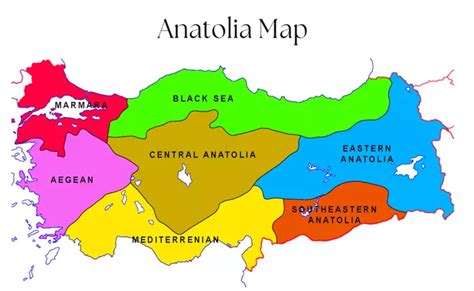 Anatolian Peninsula On World Map