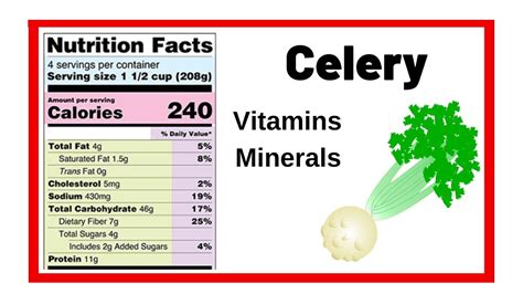 Celery Nutrition Facts Vegetable Matching Dark | ubicaciondepersonas.cdmx.gob.mx