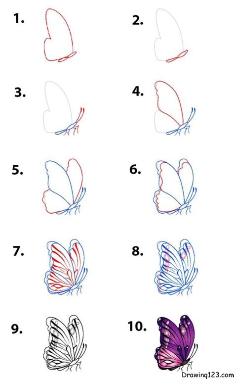 Top 999+ butterfly drawing images easy – Amazing Collection butterfly ...