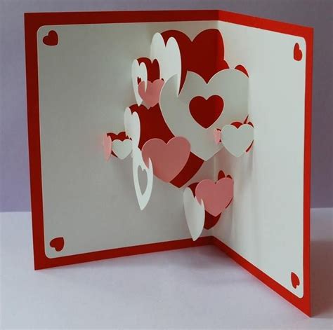 Kirigami - Pop Up Card - Quilling | Heart pop up card, Pop up card templates, Valentine cards ...