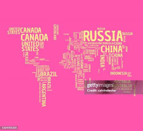 57 World Map With Countries Names High Res Vector Graphics - Getty Images