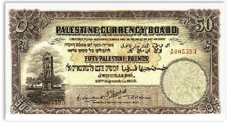 Palestinian Pound - Currency of Palestine - Image Gallery - Banknotes of Palestine - Banknotes.com