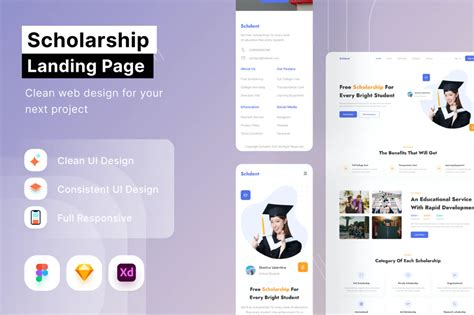 Scholarship Landing Page Design