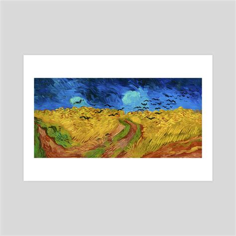 vincent van gogh - wheatfield with crows, an art print by elmghari Analic - INPRNT