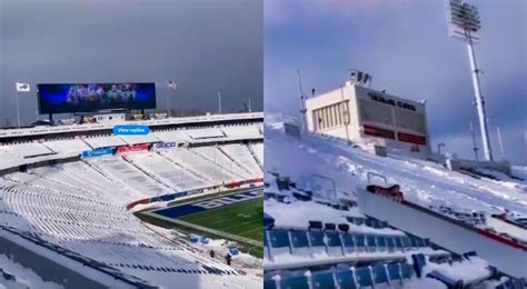 Bills Shows Fans Will Be Sitting In Snow-Covered Seats