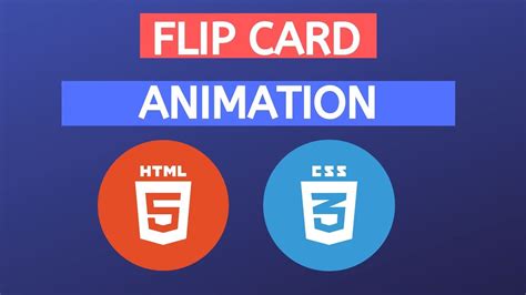 FLIP CARD ANIMATION | CSS Cool Tricks - YouTube