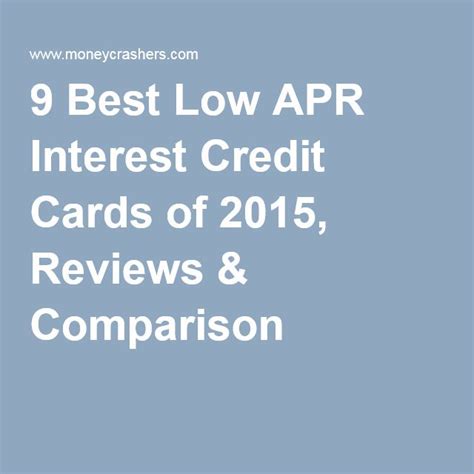 7 Best Low APR Interest Credit Cards – Reviews & Comparison | Small ...