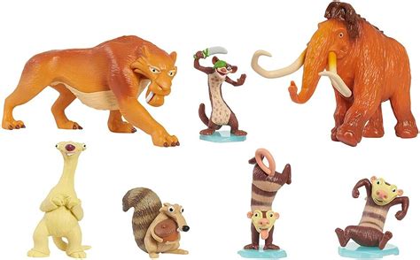 Ice Age Diego, Buck, Manny, Sid, Scrat, Eddie & Crash Figure Set | eBay